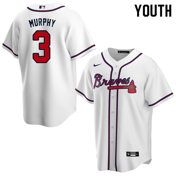 Nike Youth #3 Dale Murphy Atlanta Braves Baseball Jerseys Sale-White